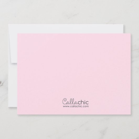 Vintager Princess Pink, Afrikanischer Amerikaner Einladung (Rückseite)