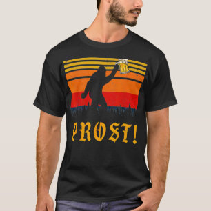Vintager PROST Bigfoot Oktoberfest Deutscher Bierd T-Shirt