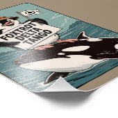 Vintager Protest gegen Penguin-Aktivismus Fotodruck (Ecke)