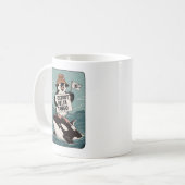 Vintager Protest gegen Penguin-Aktivismus Kaffeetasse (Vorderseite Links)