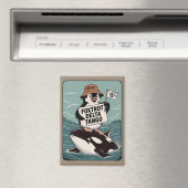 Vintager Protest gegen Penguin-Aktivismus Magnet (In Situ (Geschirrspüler))