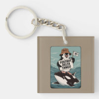 Vintager Protest gegen Penguin-Aktivismus