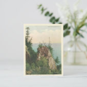 Vintager Pulpit Rock Marquette Michigan Postkarte (Stehend Vorderseite)