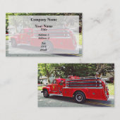 Vintager Pumper Fire Motor Visitenkarte (Vorne/Hinten)