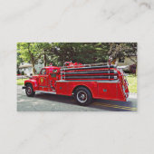 Vintager Pumper Fire Motor Visitenkarte (Rückseite)