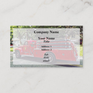 Vintager Pumper Fire Motor Visitenkarte