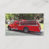 Vintager Pumper Fire Motor Visitenkarte (Rückseite)