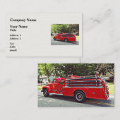 Vintager Pumper Fire Motor Visitenkarte (Vorne/Hinten)