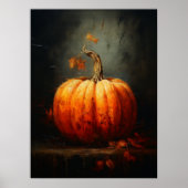 Vintager Pumpkin-Bauernstil Poster (Vorne)