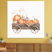 Vintager Pumpkin Cart Leinwanddruck (Insitu (Wohnzimmer))