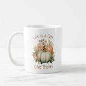 Vintager Pumpkin-Danke Kaffeetasse (Links)