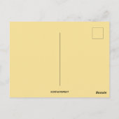 Vintager Pumpkin Erntedank Gruß Postkarte (Rückseite)