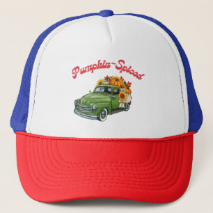 Vintager Pumpkin Gezwitscher Ästhetik Retro Vibe Truckerkappe
