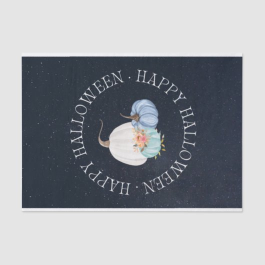 Vintager Pumpkin Happy Halloween Party Geschenk Seidenpapier (Vorderseite)