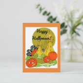 Vintager Pumpkin-Patch Postkarte (Stehend Vorderseite)