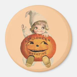 Vintager Pumpkin Tot Magnet