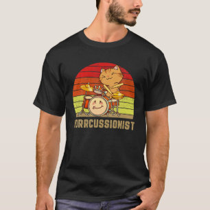 Vintager Purkussionist Schlagzeug Drumming Drummer T-Shirt