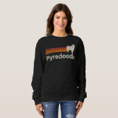 Vintager Pyredoodle Retro Mama Vater Sweatshirt (Vorne ganz)