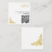 Vintager QR-Code Begleitkarte (Vorne/Hinten)