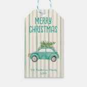 Vintager Quark Green Frory Car Tree Geschenkanhänger (Vorderseite)