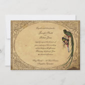 Vintager Quetzal Bird Elegante Hochzeit Einladung (Vorderseite)
