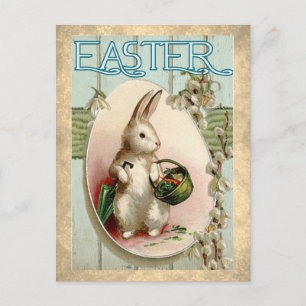 Vintager Rabbit - Osterbilderausstellung Postkarte