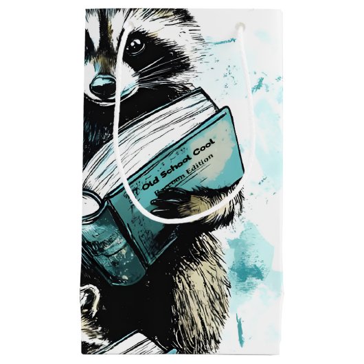 Vintager Raccoon Readers Club Kleine Geschenktüte (Vorderseite)