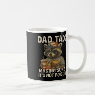Vintager Raccoon Vater Tax Patriotic Vathers Day & Kaffeetasse