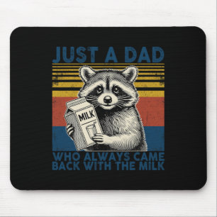 Vintager Racoon nur ein Vater, der immer wieder mi Mousepad
