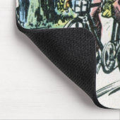Vintager Raddruck Mousepad (Ecke)