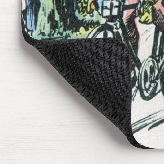 Vintager Raddruck Mousepad (Ecke)