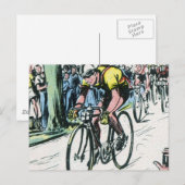 Vintager Raddruck Postkarte (Vorne/Hinten)