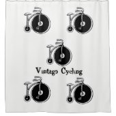 Vintager Radduschvorhang Duschvorhang (Vorderseite)