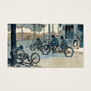 Vintager radfahrender Druck