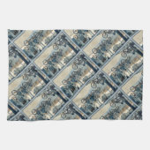 Vintager radfahrender Druck Handtuch (Horizontal)