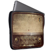 Vintager Radio Laptopschutzhülle (Vorne Rechts)