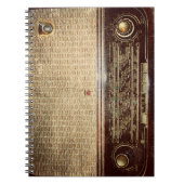 Vintager Radio Notizblock (Vorderseite)