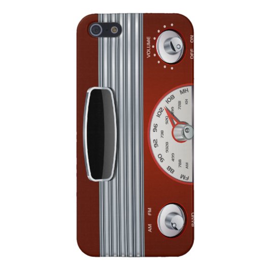 Vintager RadioiPhone 5 Fall iPhone Hülle (Hinten)