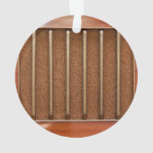 Vintager RadioLautsprecher Ornament (Rückseite)