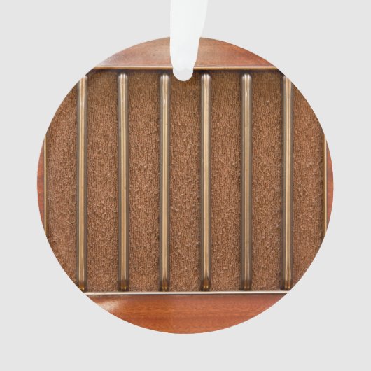 Vintager RadioLautsprecher Ornament (Vorderseite)