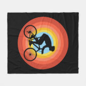 VINTAGER RADSUNSET FLEECEDECKE (Vorderseite (Horizontal))