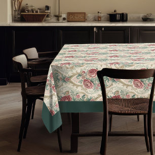Vintager Raffinierter Blumenkorb Chic Eleganter Ra Tischdecke