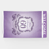 Vintager Rahmen 60. Geburtstagsfeier Banner (Horizontal)