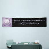 Vintager Rahmen 95. Geburtstag Personalisierter Ba Banner (Messeveranstaltung)