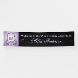 Vintager Rahmen 95. Geburtstag Personalisierter Ba Banner