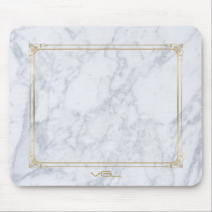 Vintager Rahmen aus grauem Marmor Mousepad