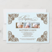 VINTAGER RAHMEN| BAPTISMINVITÄT EINLADUNG (Vorderseite)