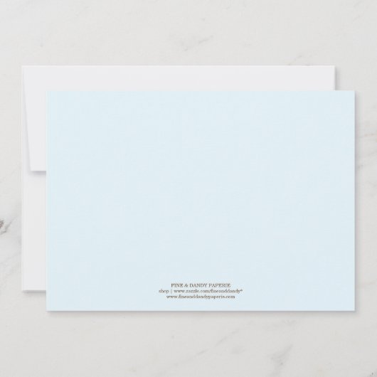 VINTAGER RAHMEN| BAPTISMINVITÄT EINLADUNG (Rückseite)