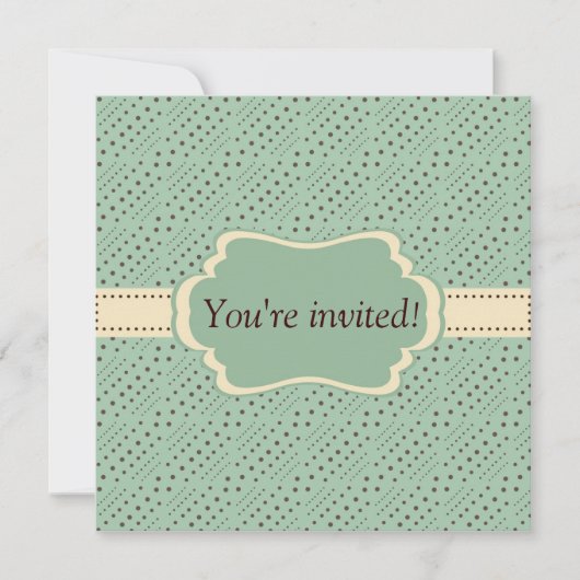 Vintager Rahmen Einladung (Vorderseite)