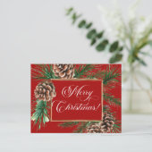 Vintager Rahmen Frohe Weihnachten (Stehend Vorderseite)